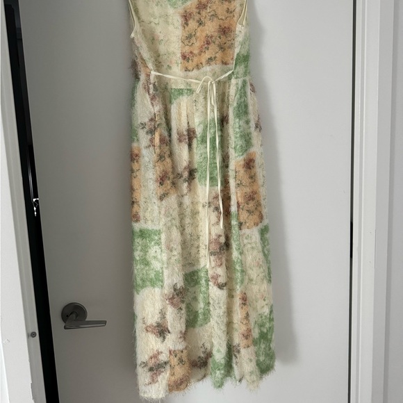 Vintage Textured Print Sleeveless Midi Dress - Picture 5 of 7